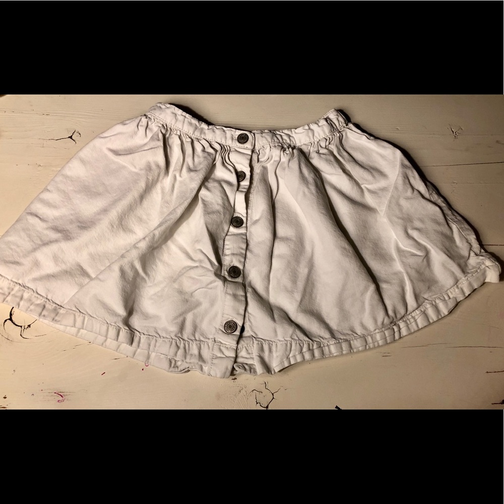 Gap Denim 1969 White Cotton and Lyocell Skirt